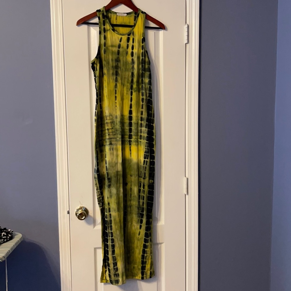 Tie dye maxi dress
